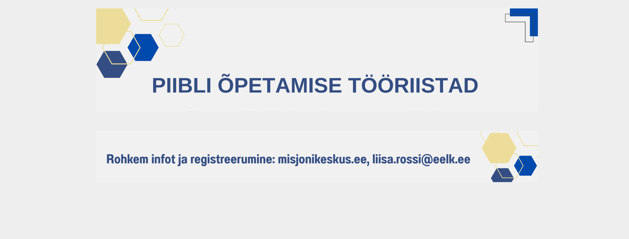 Õpime kasutama Piibli õpetamise tööriistu